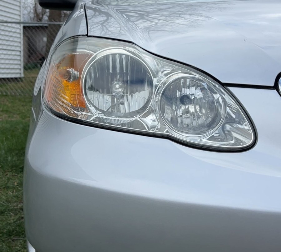 Headlight before restoration